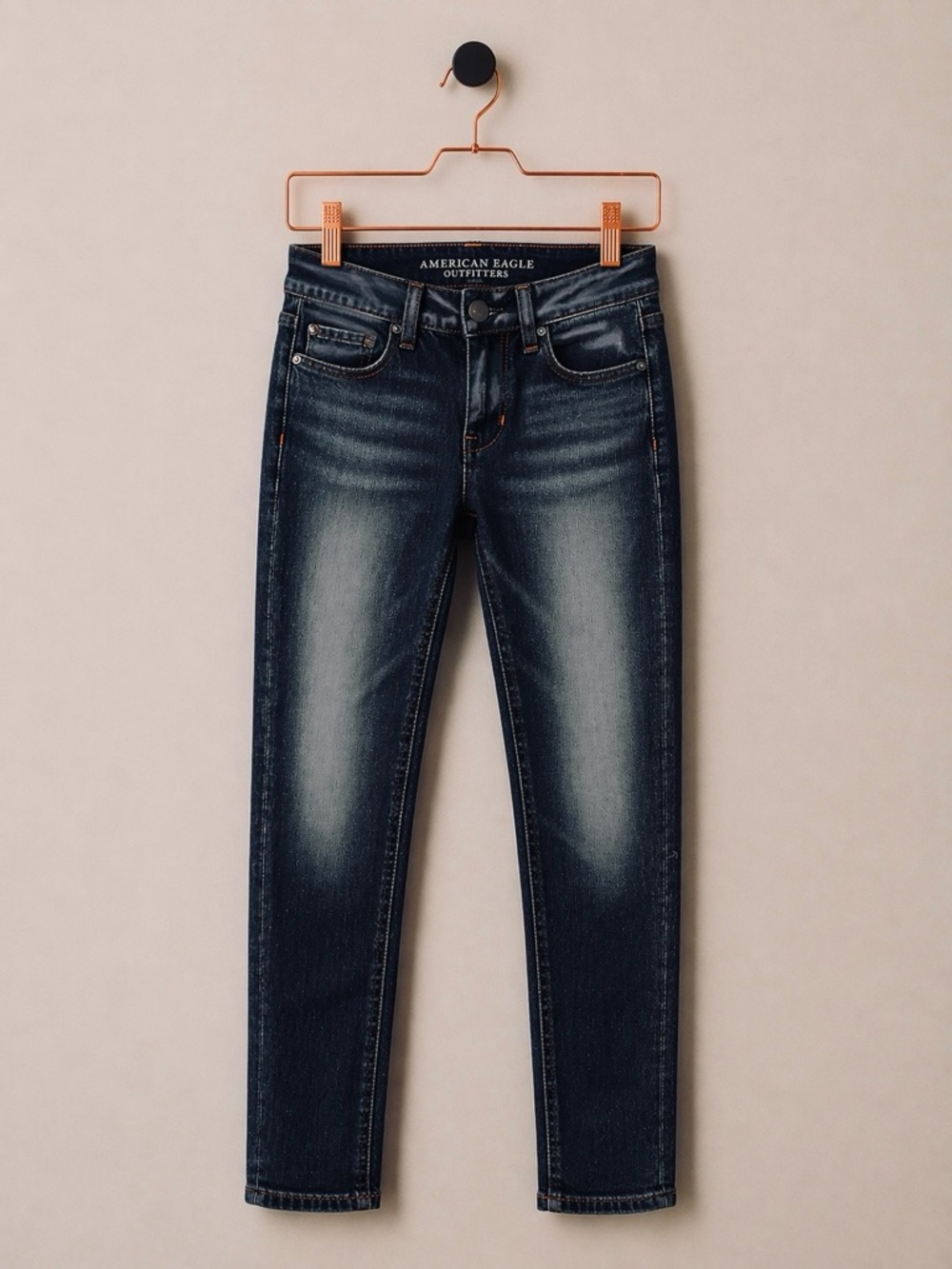 American Eagle Denim X Low Rise Skinny Jeans Size 4 Tencel Stretch Y2K